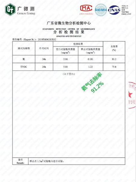 氣流攪拌式內循環(huán)空氣凈化設備檢測報告